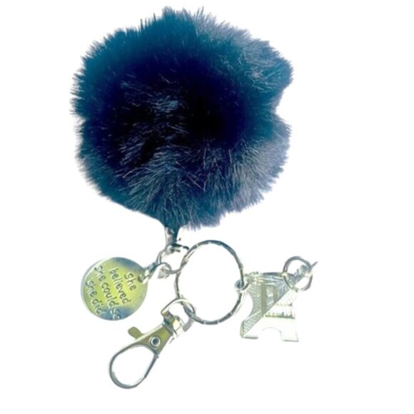 I Love โค๏ธ Paris | Eiffel Tower & Pompom Handmade Craft Keychain ๐ - Picture 8 of 16